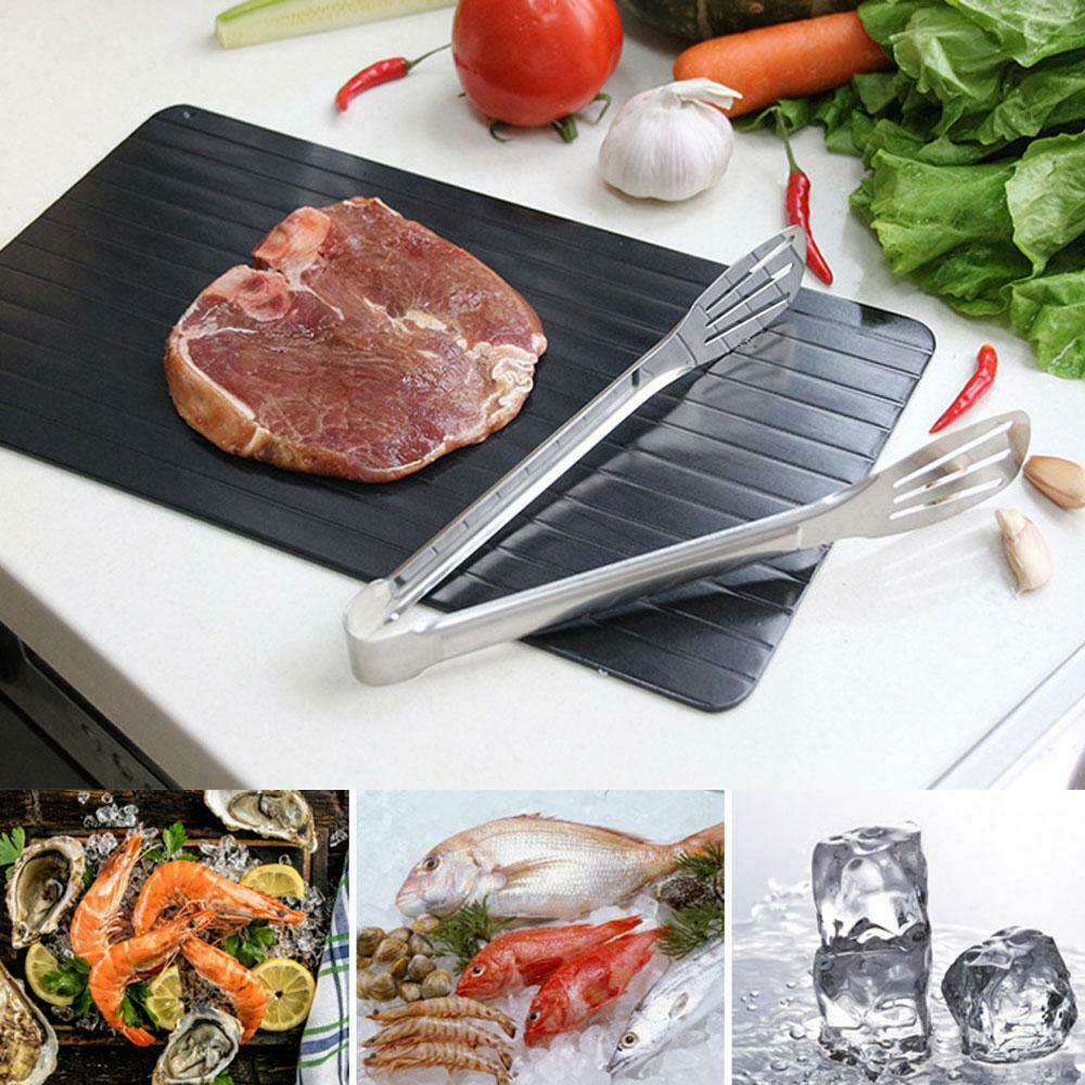 Rapid Defrosting Tray – Aluminum Thaw Plate for Frozen Meat