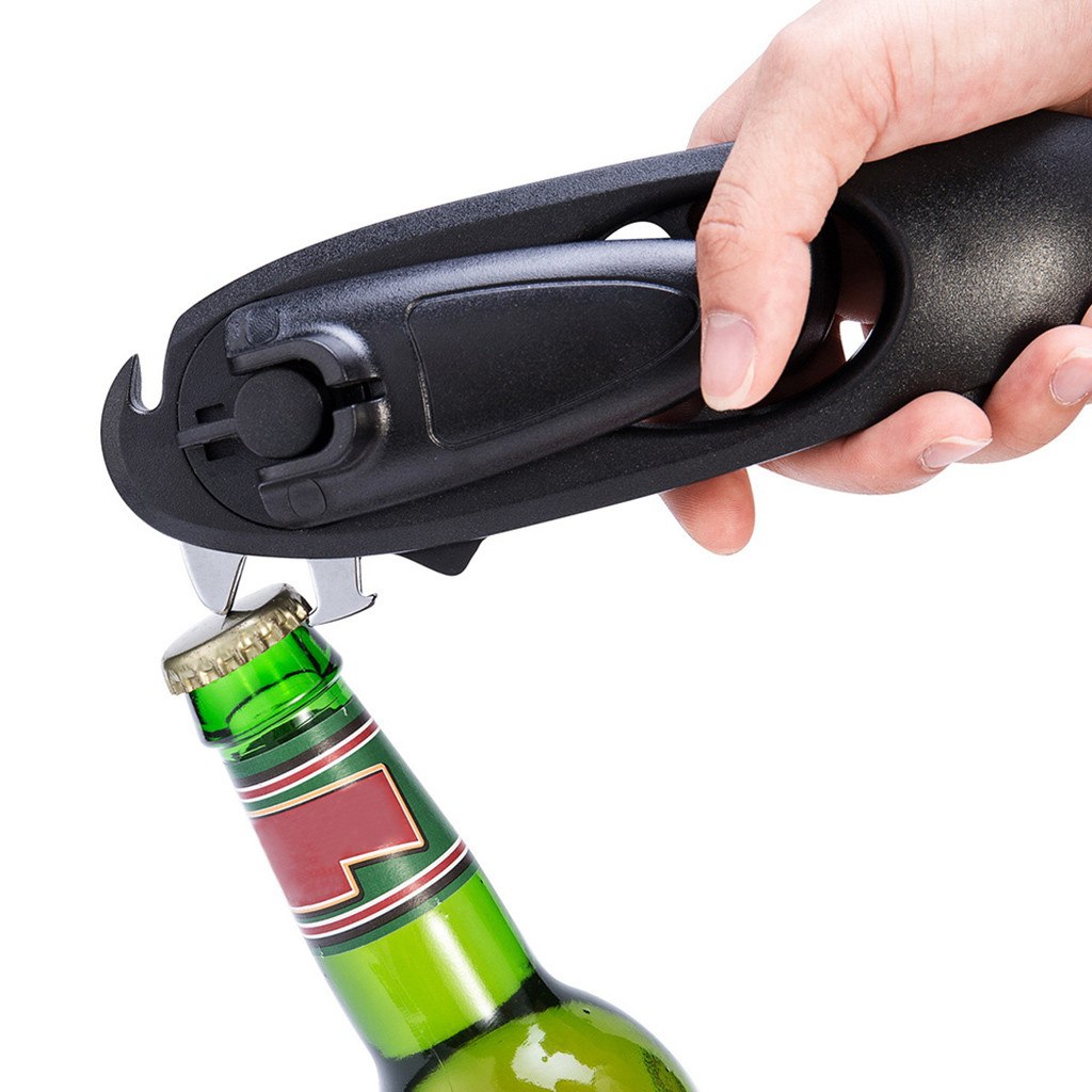 8-in-1 Multifunctional Manual Can Opener – Portable Jar, Bottle & Beer Opener Kitchen Tool