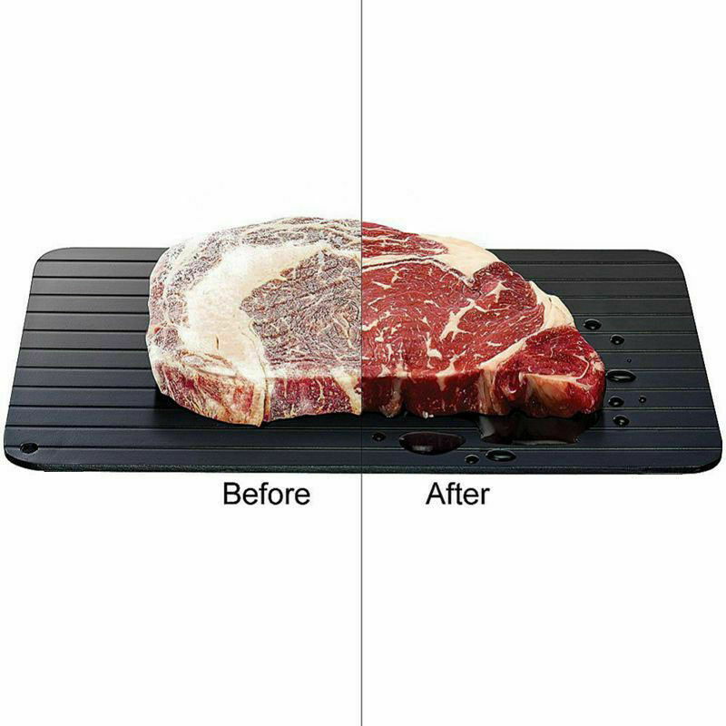 Rapid Defrosting Tray – Aluminum Thaw Plate for Frozen Meat