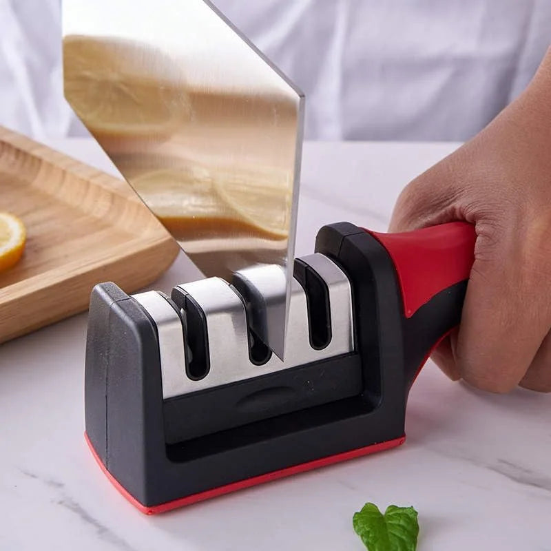 3-Stage Knife Sharpener Set | Diamond & Ceramic Rods for Kitchen & Outdoor Knives