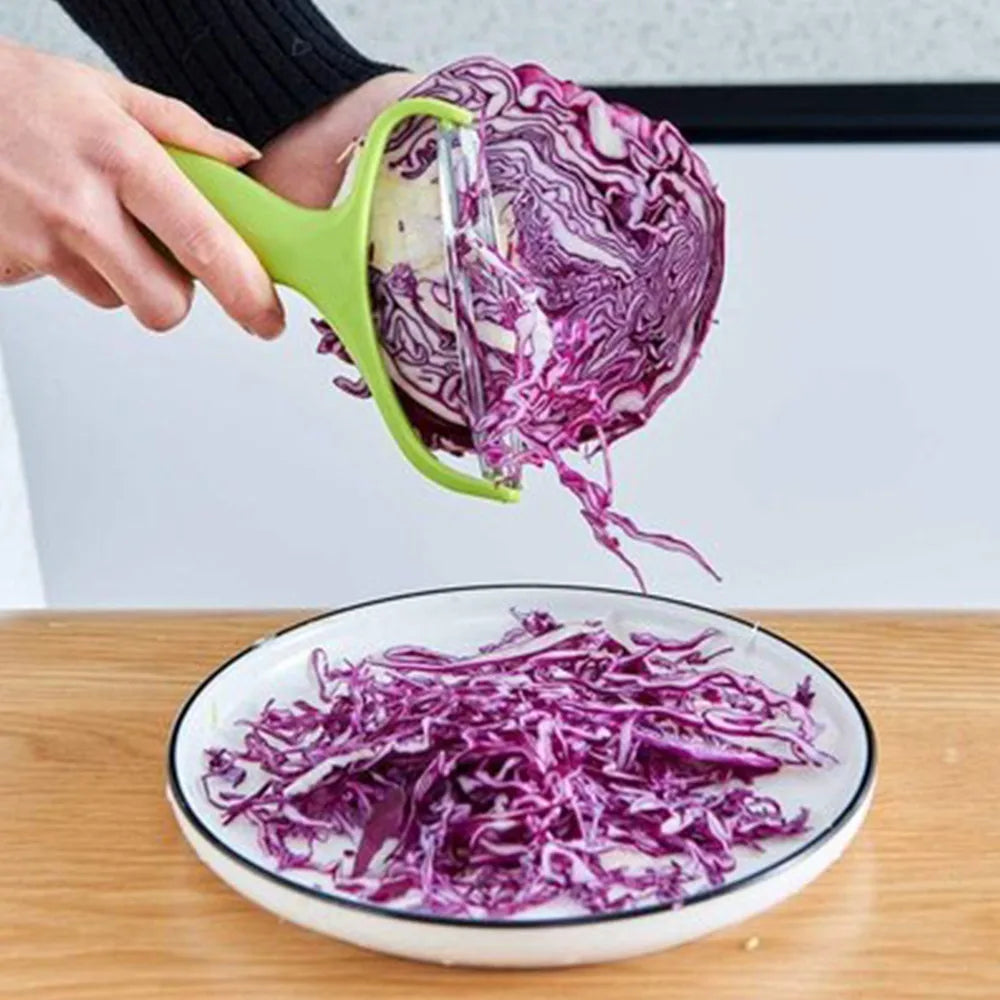 Stainless Steel Vegetable Slicer & Cabbage Shredder