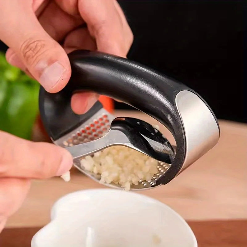 GarlicPress, Stainless Steel GarlicPress, Garlic Mincer, Chopping Garlic Tool, Fruit Vegetable Tools Kitchen Accessories Gadget