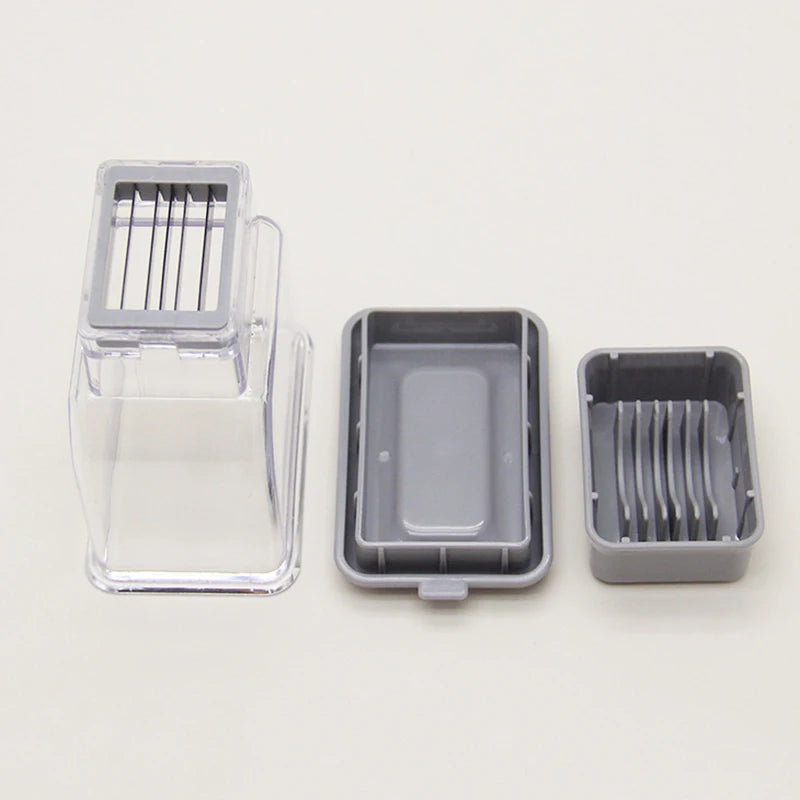 Manual Garlic Press and Grater Tool - Stainless Steel Garlic Chopper, Cutter & Peeler Set