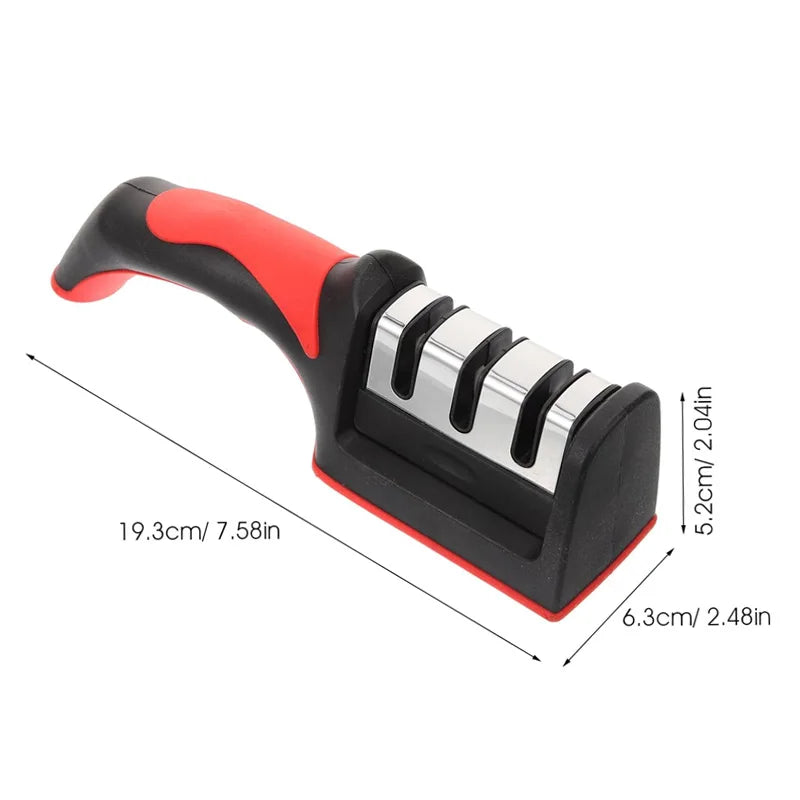 3-Stage Knife Sharpener Set | Diamond & Ceramic Rods for Kitchen & Outdoor Knives