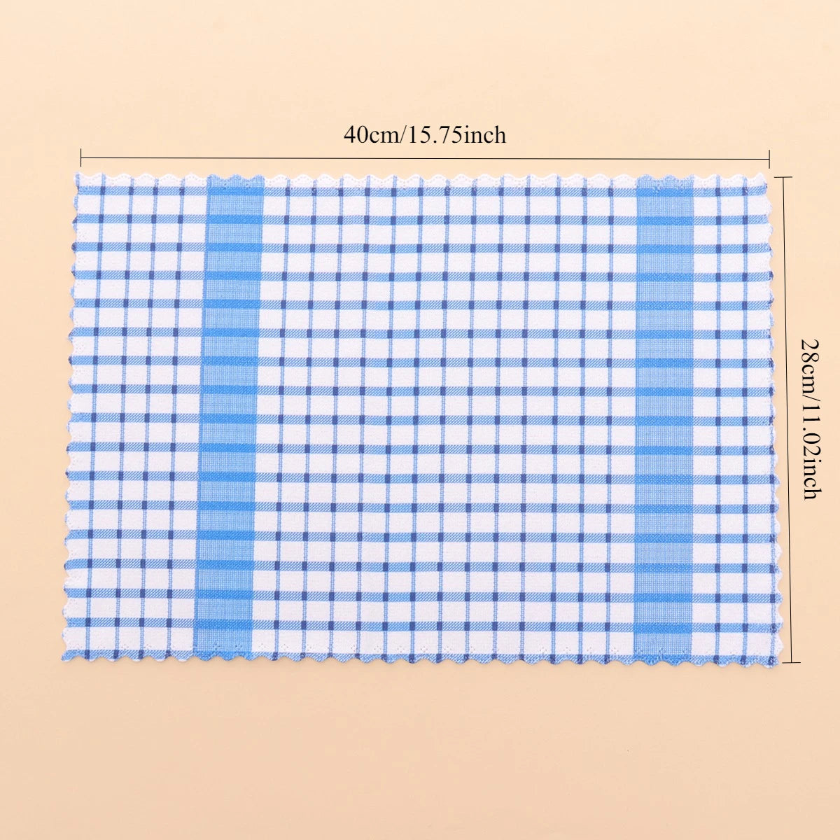 6pcs/12pcs Modern Printed Checkered Dish Towels, Scouring Pads, Kitchen Towels, Super Soft with Strong Absorbency Kitchen Towels